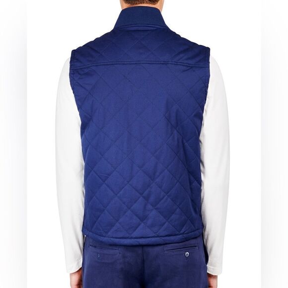 NWT Construct Navy Blue Vest Men Size Medium - Picture 2 of 13